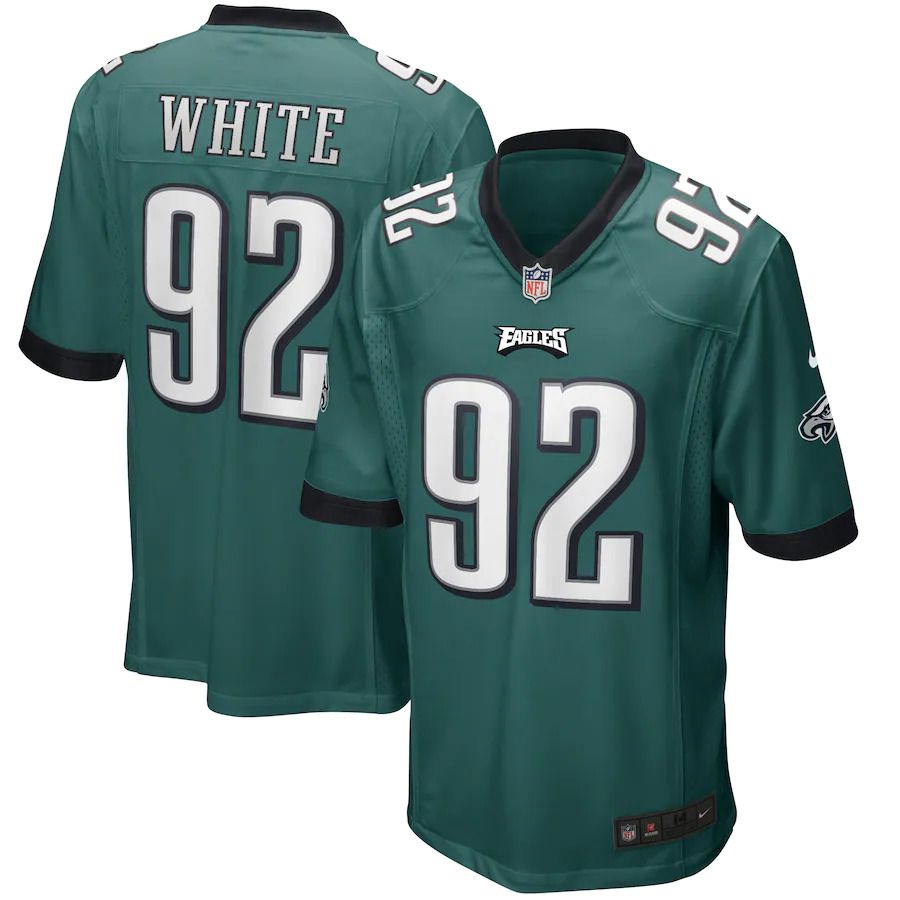 Men Philadelphia Eagles 92 Reggie White Nike Midnight Green Game Retired Player NFL Jersey